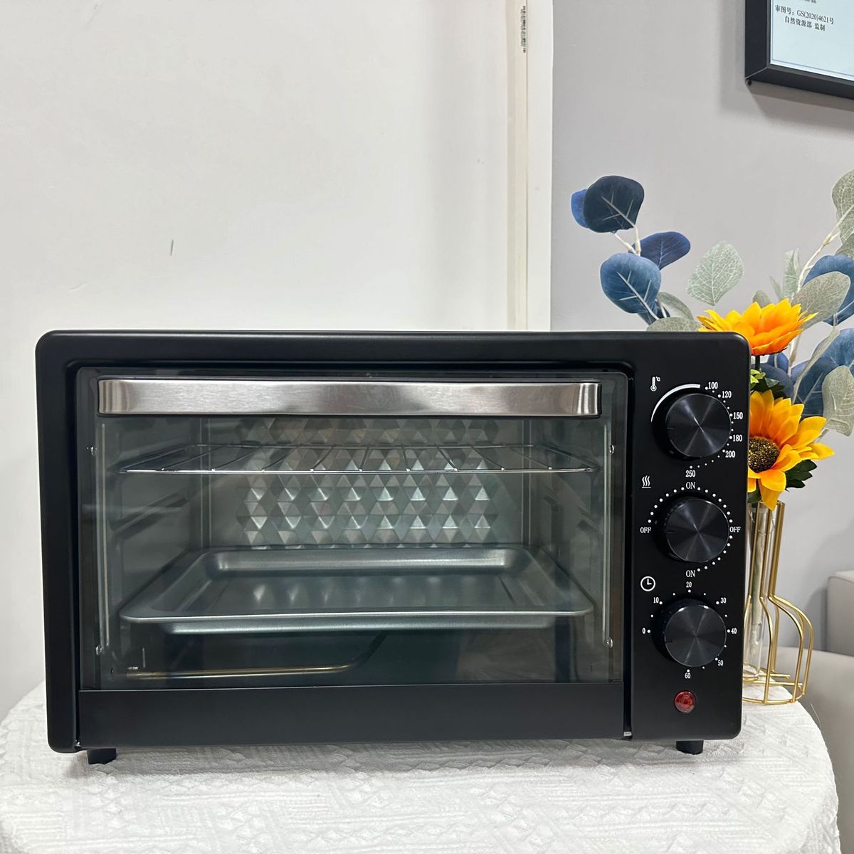 Oven英文13L25L48L家用电烤箱家用烘烤箱蛋挞披萨蛋糕电烤箱