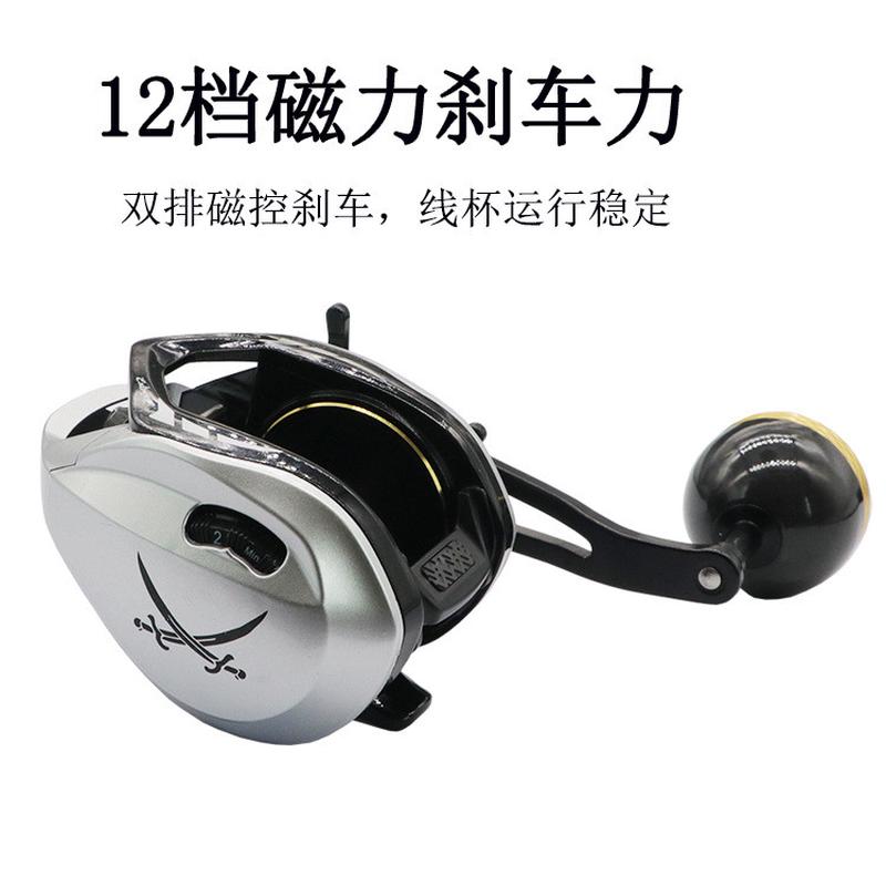 批发水滴轮宽体深线金属杯近海船钓轮慢摇铁板海钓轮路亚打黑鱼轮