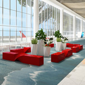 商场休闲座椅玻璃钢休闲麻花椅创意户外园林公共区等候椅休息长凳