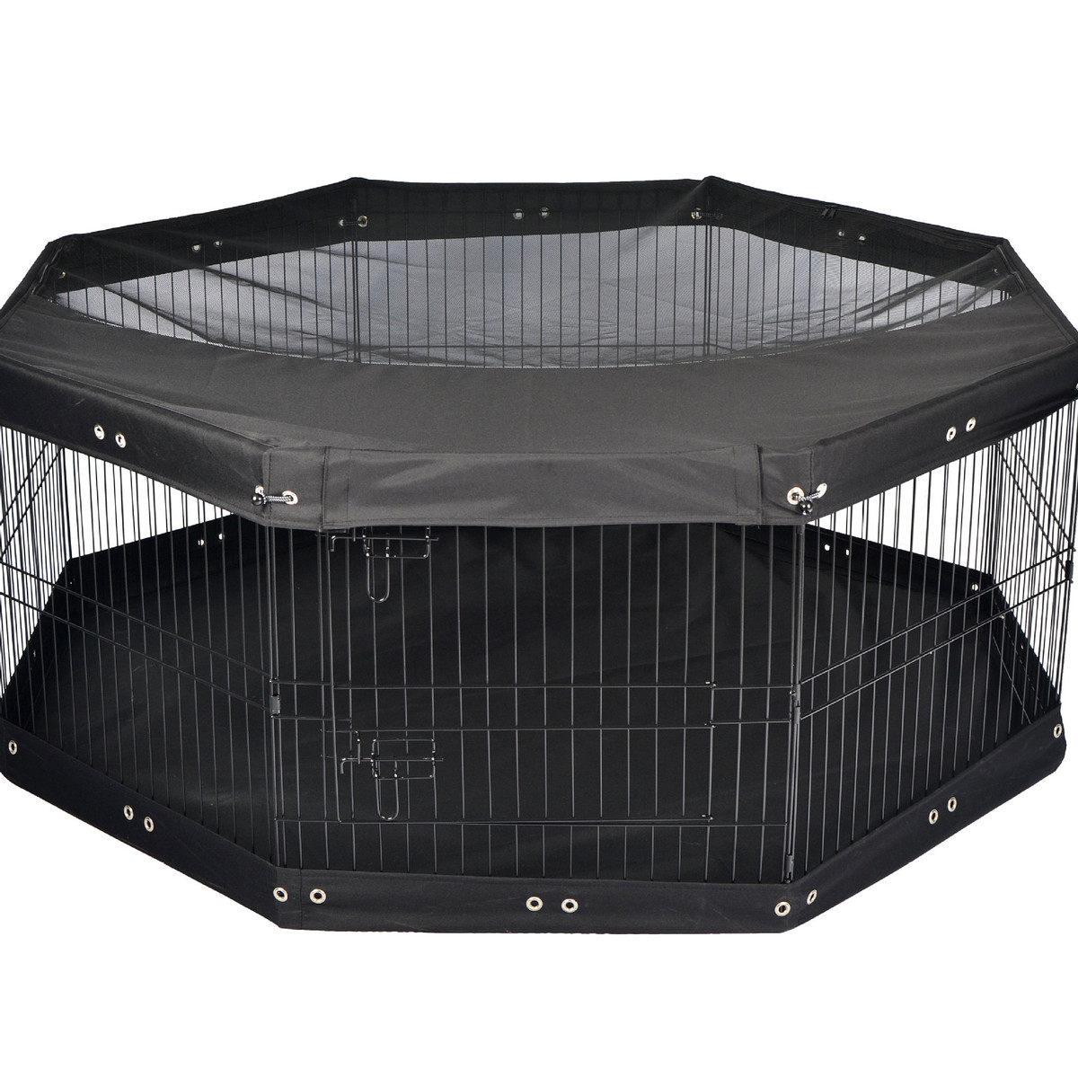 铁丝室内围栏大中小型犬宠物狗笼宠物隔离栅栏可折叠锁扣