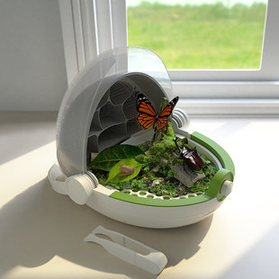 科学罐头蚕宝宝养殖太空舱儿童昆虫观察盒活物养育桶养蚕套装