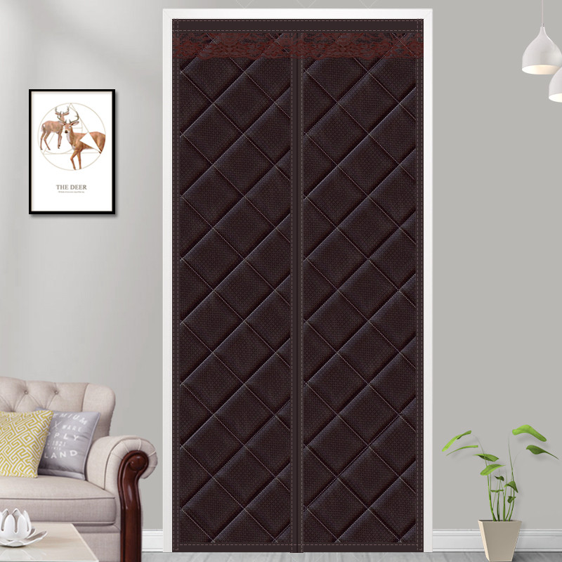 新款棉门帘牛津布冬季保暖防风免打孔加厚隔音挡风防水磁吸防寒