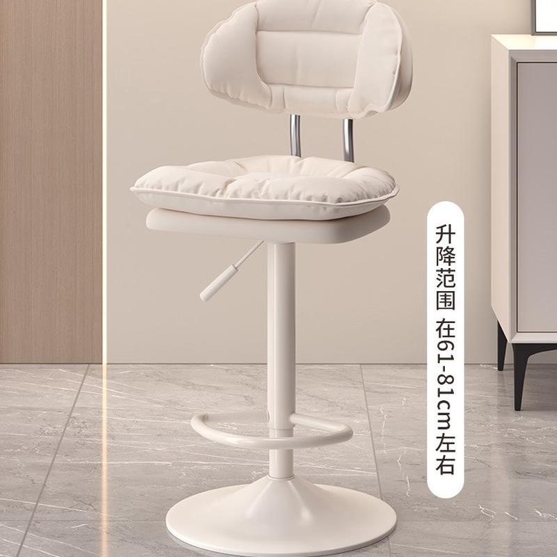 吧台椅轻奢家用升降吧台凳高脚凳靠背酒吧椅子旋转简约吧椅吧凳