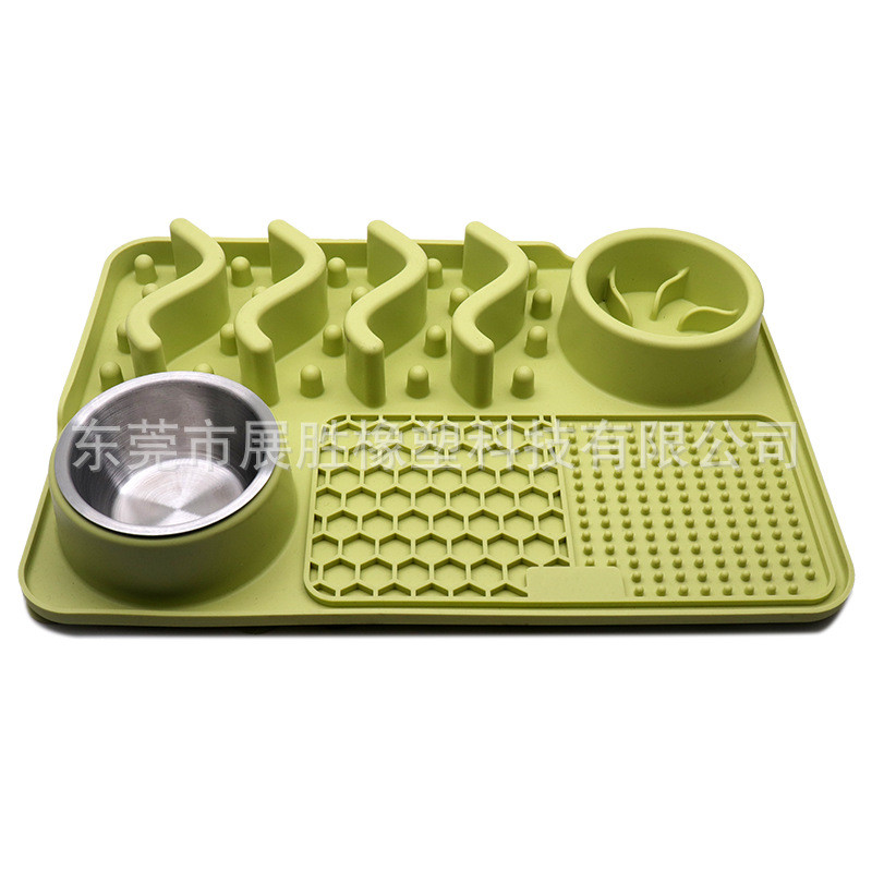 宠物舔食碗多功能宠物食碗猫狗餐盆垫垫食舔舐慢