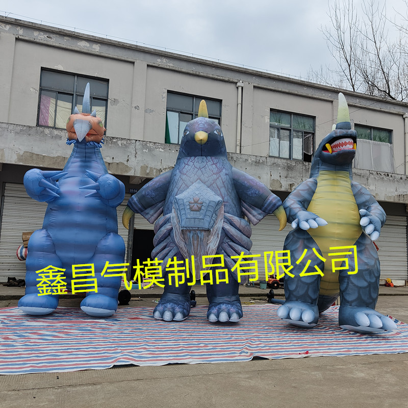 充气怪兽卡通气模充气恐龙气模固定气模怪兽模型游乐园商场活动