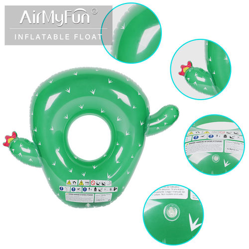 amf|网红成人座圈充气游泳圈充气泳圈仙人掌充气游泳圈座圈
