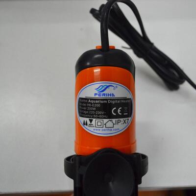 periha贝立ledh6加热棒海数显示自动恒温加热棒鱼缸