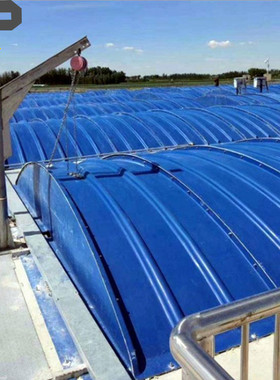 玻璃钢拱形盖板frp拉挤平板蓄水池污水盖板拱形集气罩排水沟盖板