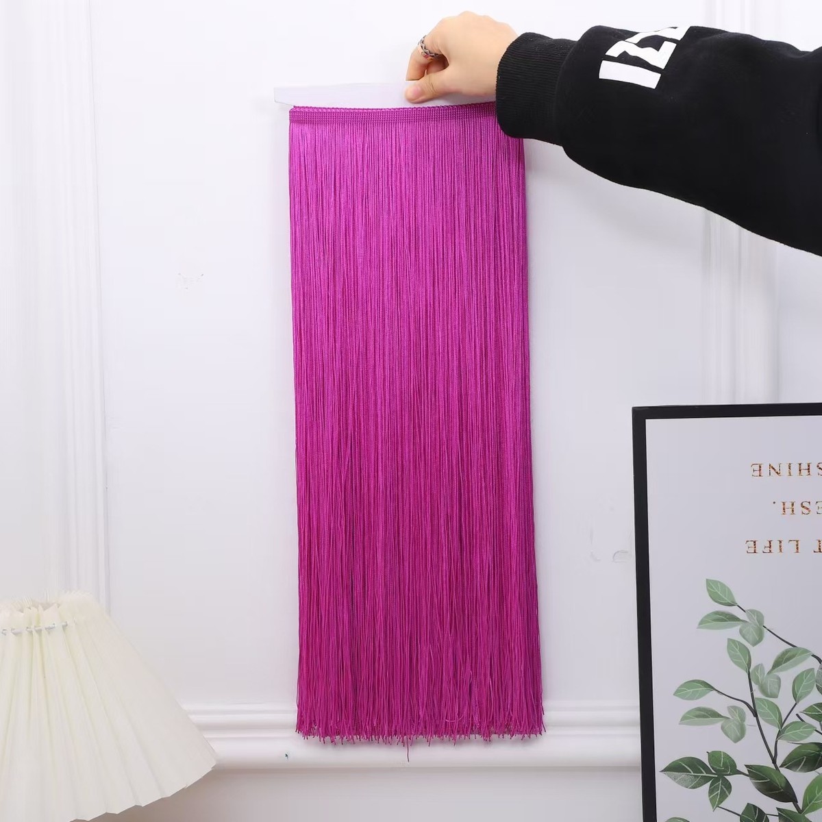 须新款服装辅料加密拉丁舞流苏花边排舞台50cm流苏