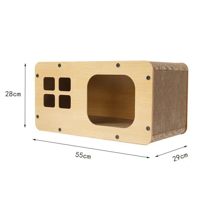 一体式猫窝猫抓板加厚屑猫抓窝不掉加大瓦楞纸多功能立体猫磨爪玩,宠物/宠物食品及用品,猫抓板,淘宝优惠券,粉丝福利购,淘宝优惠卷