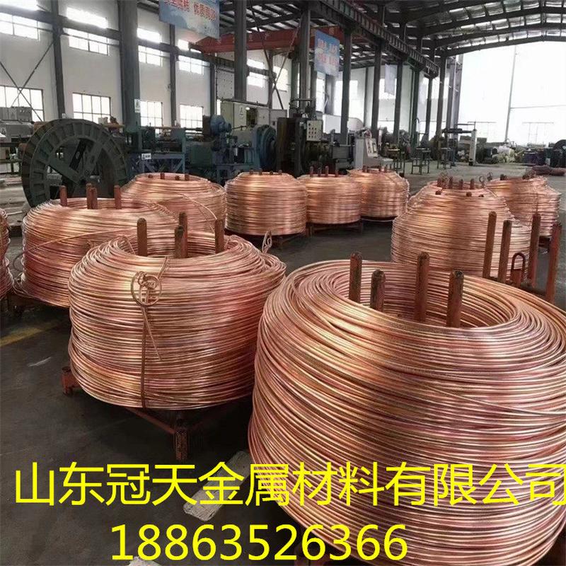 山东现货供应小口径t2紫铜丝纯铜紫铜无氧线0.1-8mmt2紫铜裸线