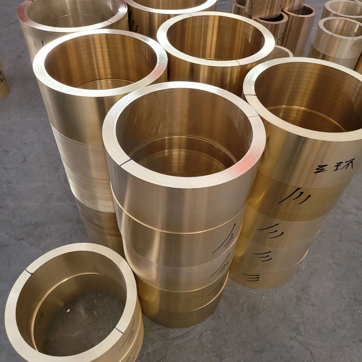 厂家加工定制批发标准663-2铝黄铜高耐磨机械铜石墨轴承铜板配件