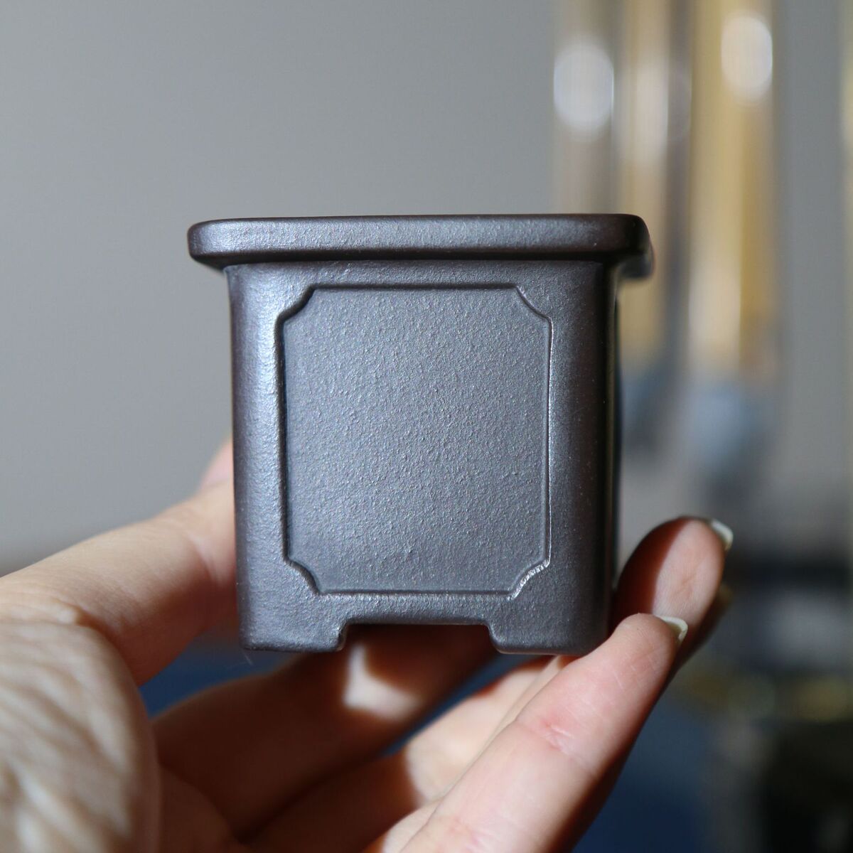 宜兴紫砂花盆手工仿古四方形多肉花盆盆栽盆盆景盆掌上微型小盆