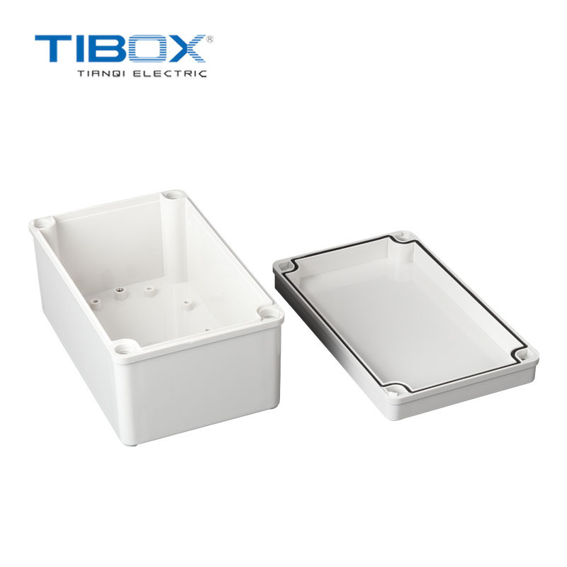 tiboa户外防水小型开关型接线盒螺栓防水盒abs电源盒密封盒