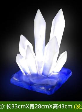 玻璃钢发光冰凌摆件仿真冰锥场景冰柱雕塑游乐园冰雪模型道具装饰