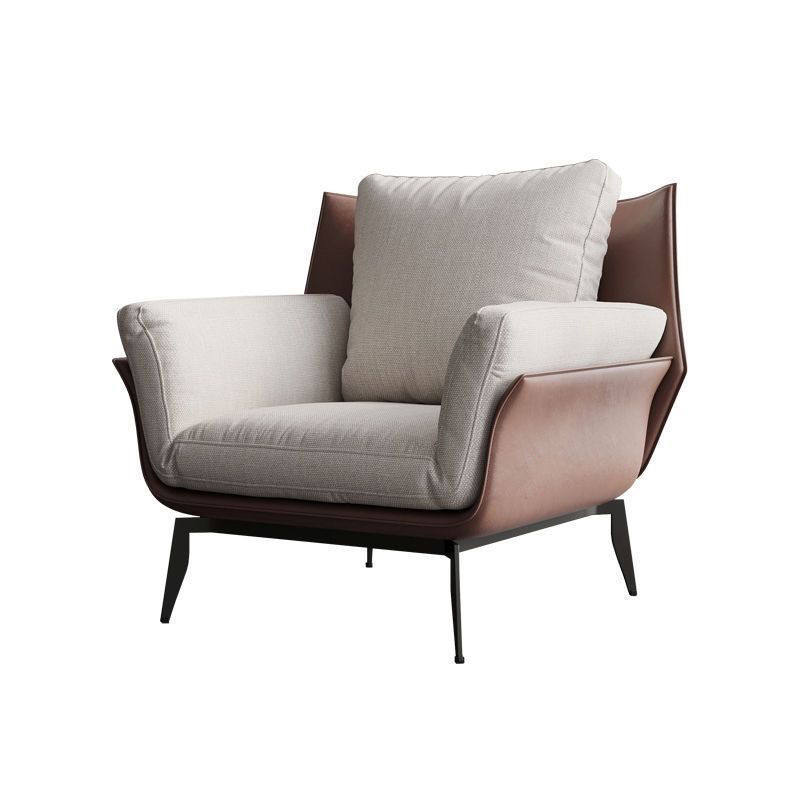 现代轻奢单人沙发椅阳台休闲椅简约单椅意式极简沙发椅高级椅子