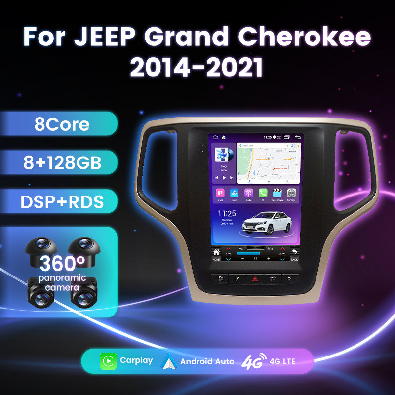 热销适用于jeep compass大切诺基 竖供应导航安卓智能大屏 跨境批