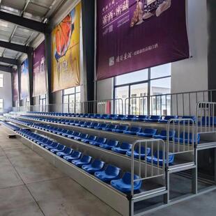 移动伸缩看台长条凳阶梯多功能折叠活动篮球馆体育场影剧院座椅