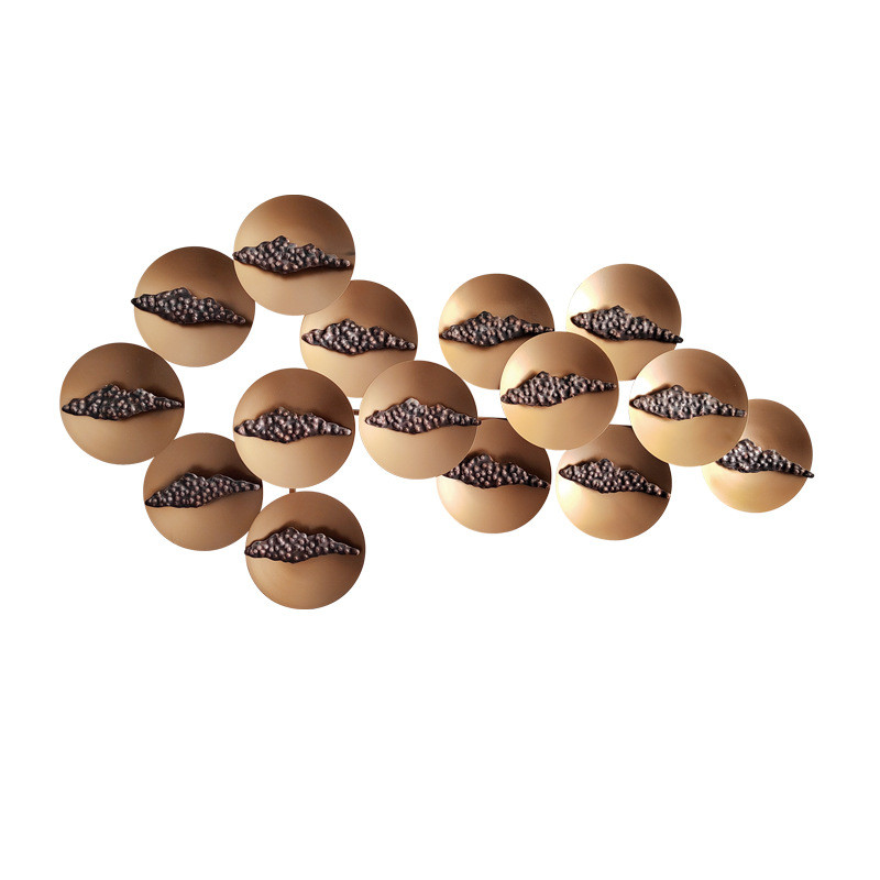 欧式创意铁艺壁饰家用样板房墙壁大堂展厅酒店挂饰背景墙壁挂装饰