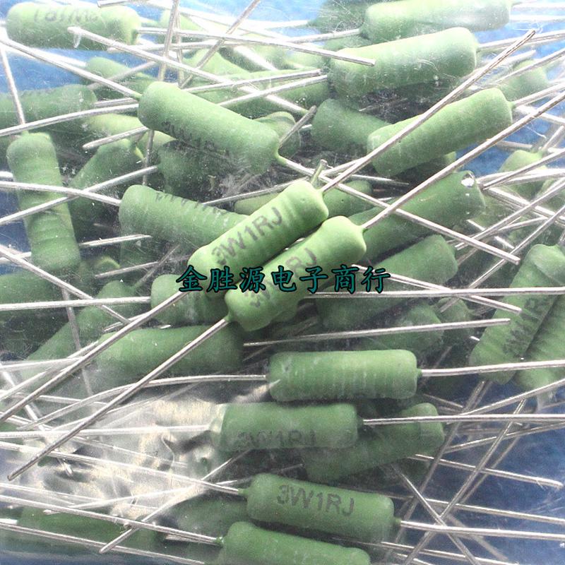 3W线绕电阻 RX21-3W R1J 0.1RJ 0.1欧 1RJ 1欧 10RJ 10欧 5% 20只