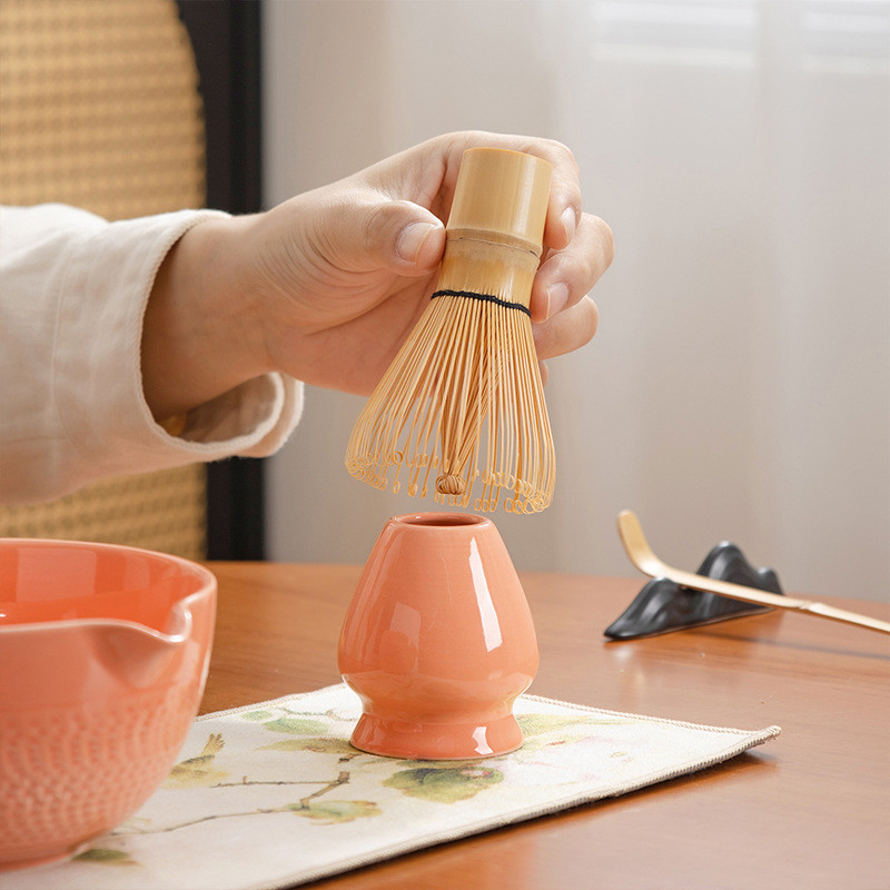 热销抹茶7件套茶具套装茶筅拨茶碗百本立茶筅立茶抹整套彩盒新款