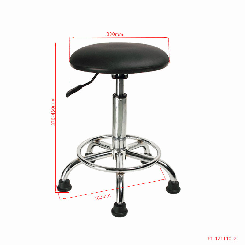 力点pu皮革无尘美容车间医院可升降旋转实验室防静电椅子圆凳子