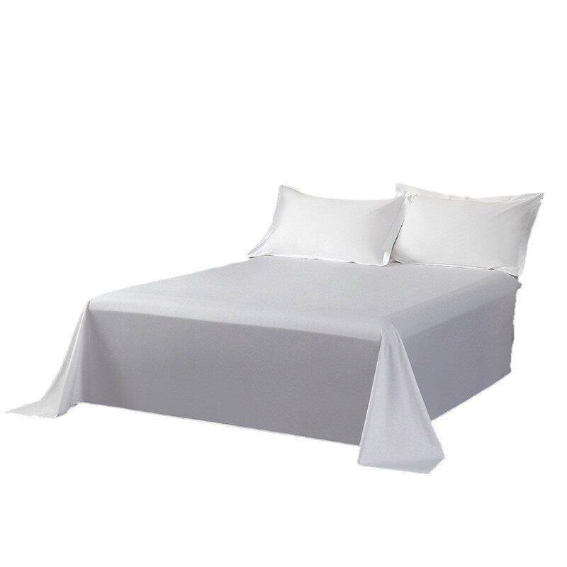 60支纯白贡缎全棉酒店四件套民宿被套床单宾馆床上用品布草批发