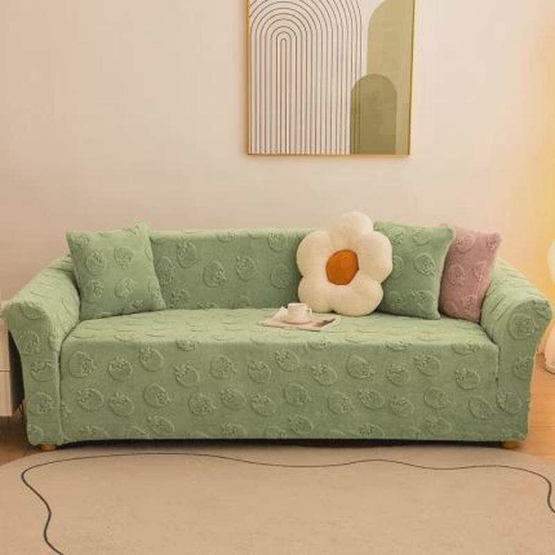 秋冬新款毛绒加厚沙发套罩全包万能保护套防滑皮沙发套防猫抓盖布