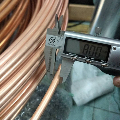 空调铜管R410铜管蚊香紫铜盘管6.359.5215.8812.72225现货发