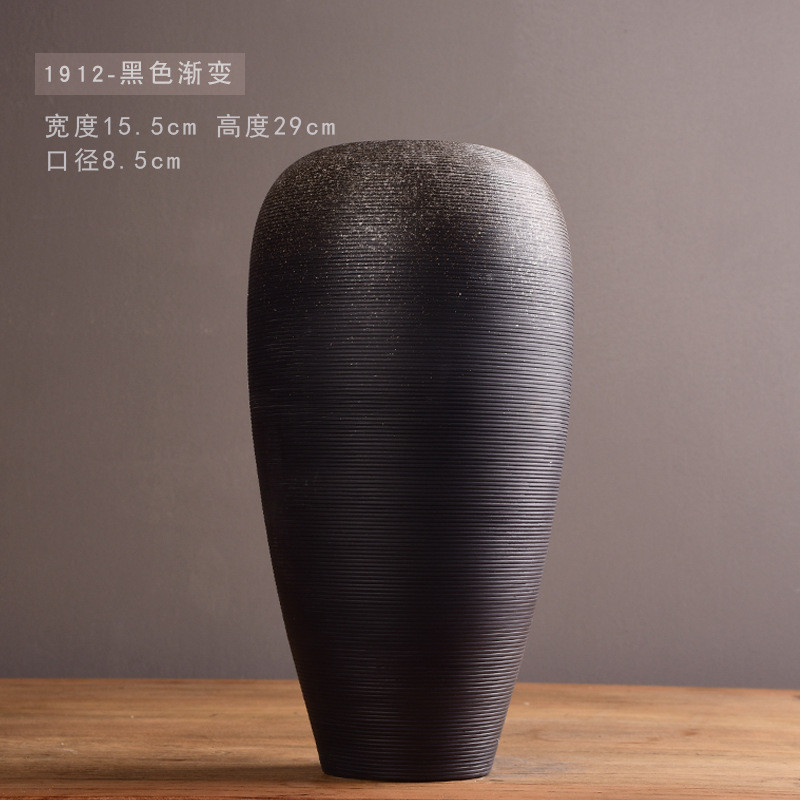 现代北欧陶瓷花瓶间创意工艺品客厅桌面样品纯手工软装装饰品摆件