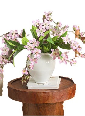 批发简幽白色陶瓷花瓶摆件大肚客厅侘寂风高品质摆设陶罐