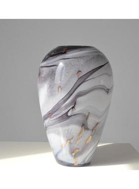 欣可家居简约透明玻璃花瓶手工水培家居客厅插花摆件装饰艺品