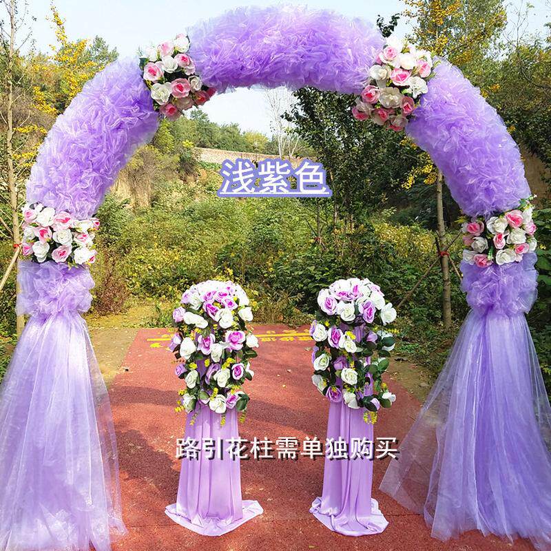 绢花幸福婚庆花门拱门门开业店庆活动拱门花拱门道具婚礼花门成品