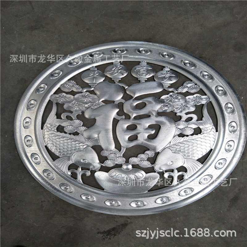 铝板雕花加工壁画浮雕铝板雕刻大型仿古铜牌文字做旧