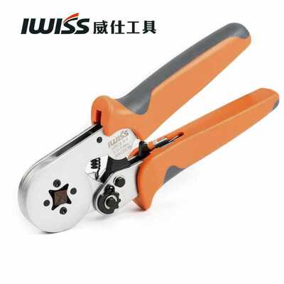 6E3XIWISS欧式管型绝缘端子压线钳针型 冷压端子压接钳4/6边型HSC