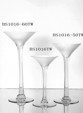 bbglass保北玻璃黑色白色宴会鸡尾酒杯花瓶现代家居高脚婚庆摆件