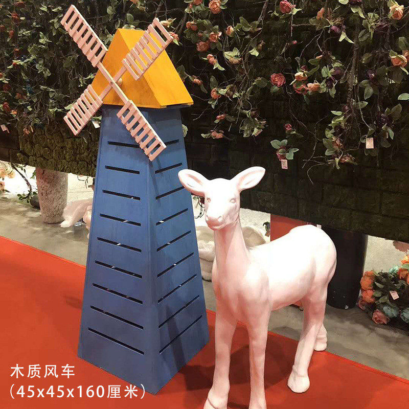森系复古摆件系列木质拱门婚礼舞台背景布置商场橱窗装饰欧式屏风