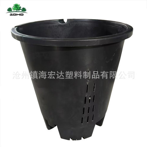 定制加厚超大控方形花盆25l30l根高脚黑色透气盆栽蓝莓基质盆