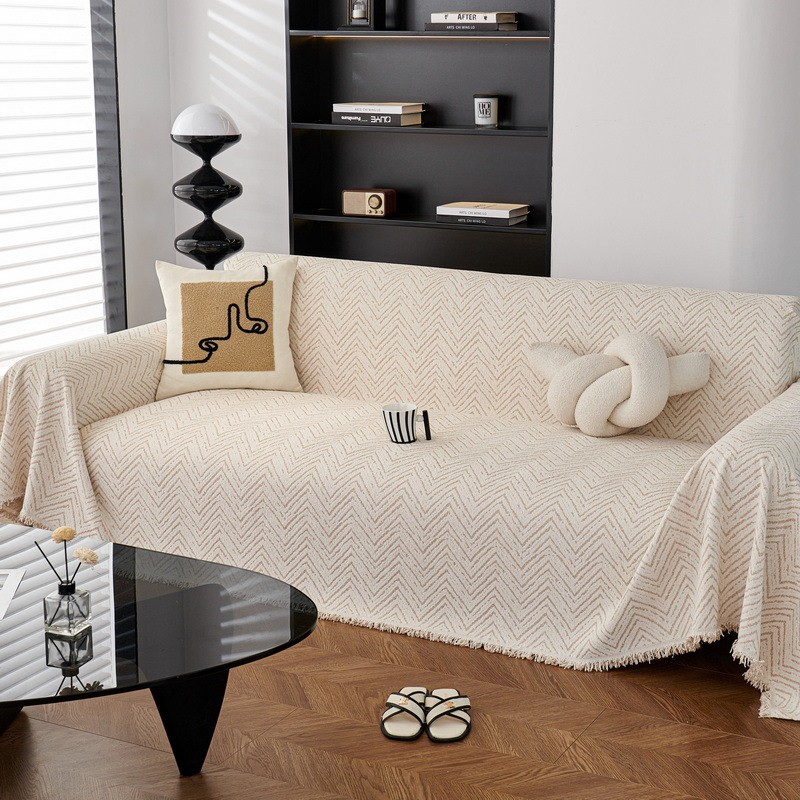 雪尼尔高档沙发巾2024年新款轻奢沙发盖布高级感防猫爪全盖沙发毯