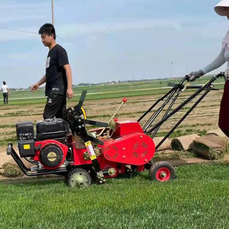 热销现货供应自动断式铲起机 农林汽油草草皮机 免人工自动割草机