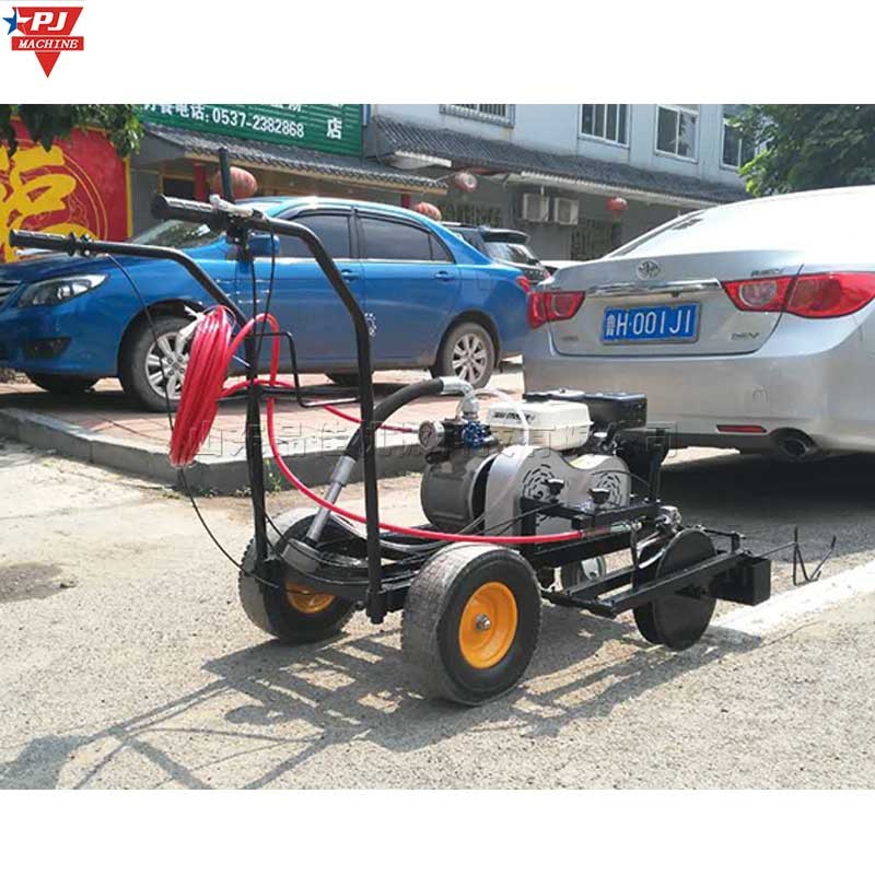 热销小型划线机运动场体育赛道划线机手推式塑胶跑道球场划线车