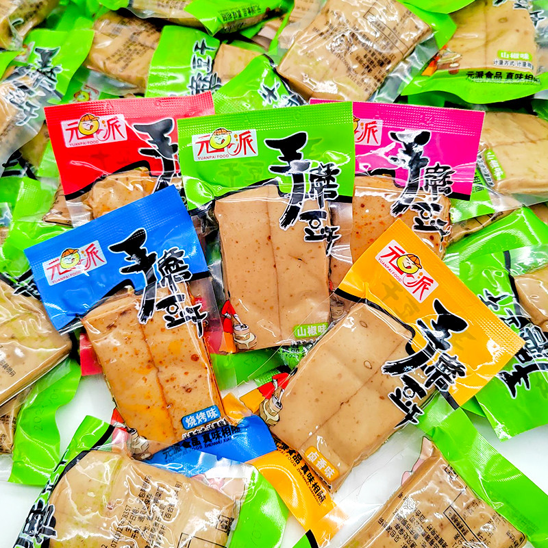 元派手磨豆干5斤装重庆特产Q弹鲜嫩豆干麻辣豆腐干五香豆干零食