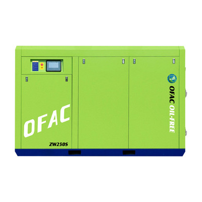 奥夫尔科oem螺杆式润滑水空压机工业变频静音非标无油压缩机定制