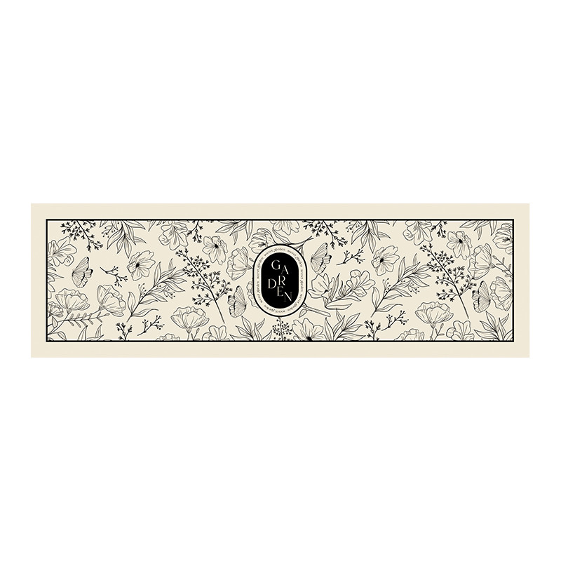 gz6m黑白可擦pvc皮革厨房地垫防水防油耐脏印象免洗进门阳台