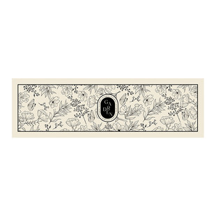 GZ6M黑白印象PVC皮革厨房地垫防水防油耐脏可擦免洗进门阳台