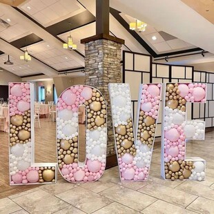 kt板生日氛围用品婚庆公司派对立体英文字母节日love示爱baby宝贝