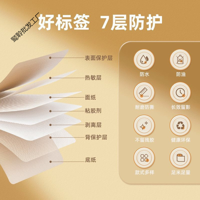 热销B1/B21/B3S【量贩装】白色热敏纸标签纸价格打印防水贴纸价签