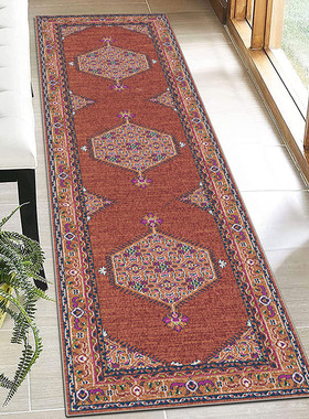 走廊批发家用中式玄关防滑地垫tpr水洗底阳台飘窗地毯垫过道地毯