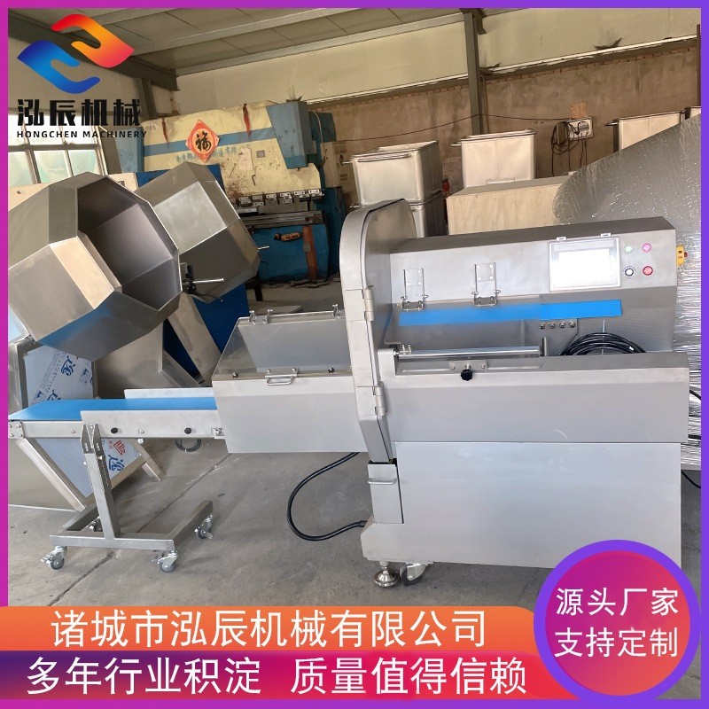 热销鲜猪蹄冻肉牛羊骨切排机全自动砍排机切排骨切肉片机厂家供应
