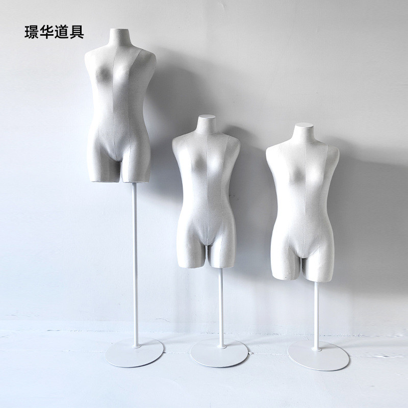 上半身人体模特女人偶模特道具服装店橱窗半身假人体模特展示架直